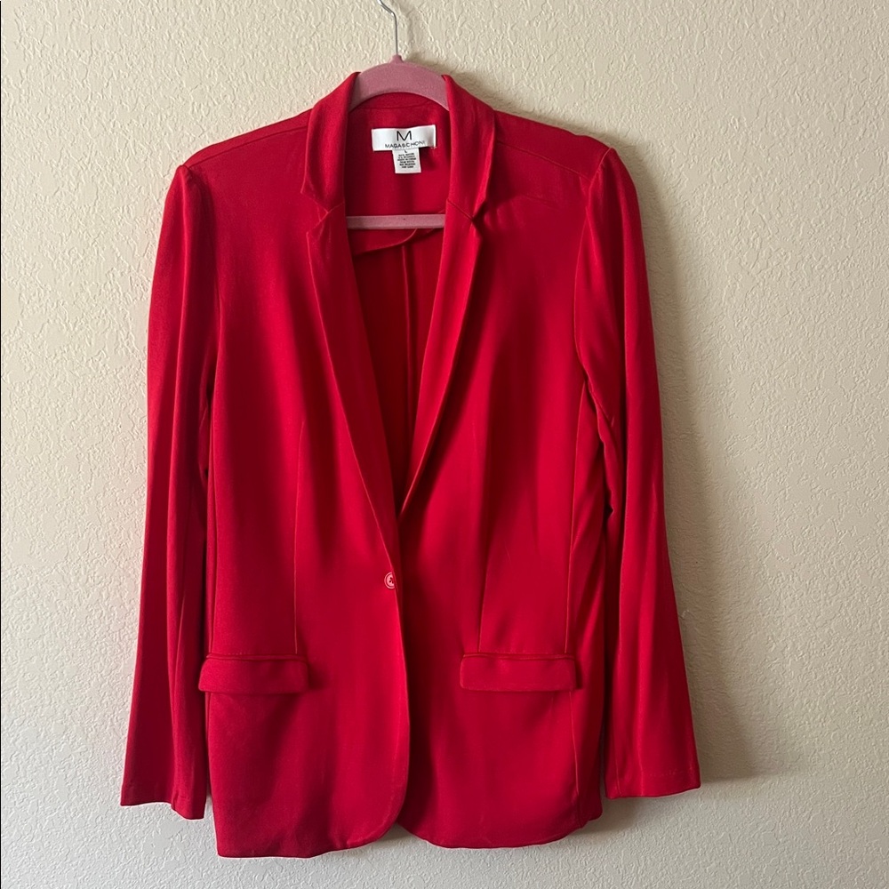 Magaschoni Vibrant Red Blazer
